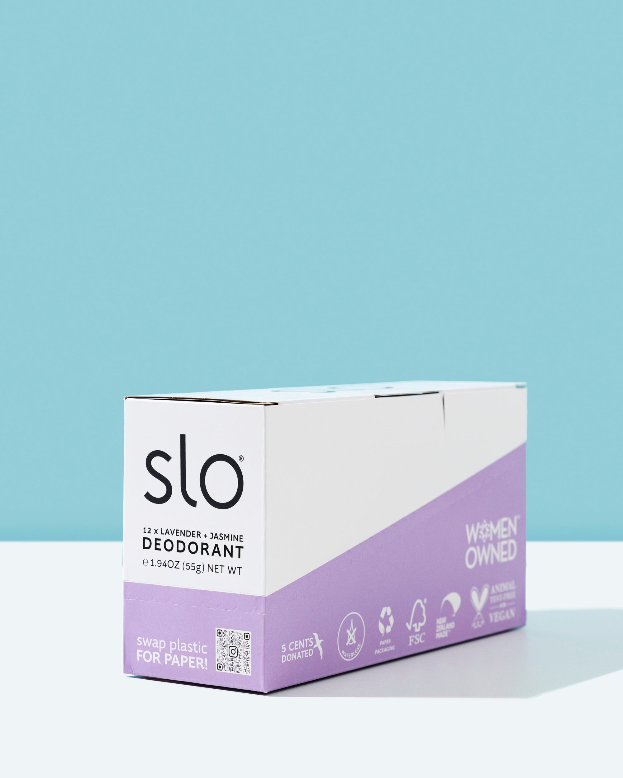Wholesale Box Natural Deodorant - Lavender + Jasmine