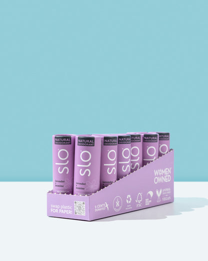 Wholesale Box Natural Deodorant - Lavender + Jasmine