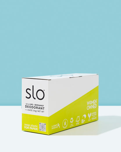 Wholesale Box Natural Deodorant - Zesty Bergamot + Lime